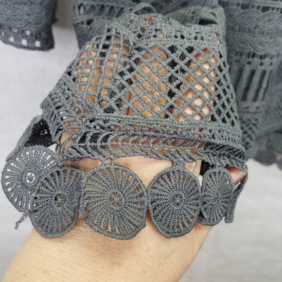 Gray Lace Women Top - Picture 5 of 16